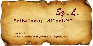 Szihelszky László névjegykártya